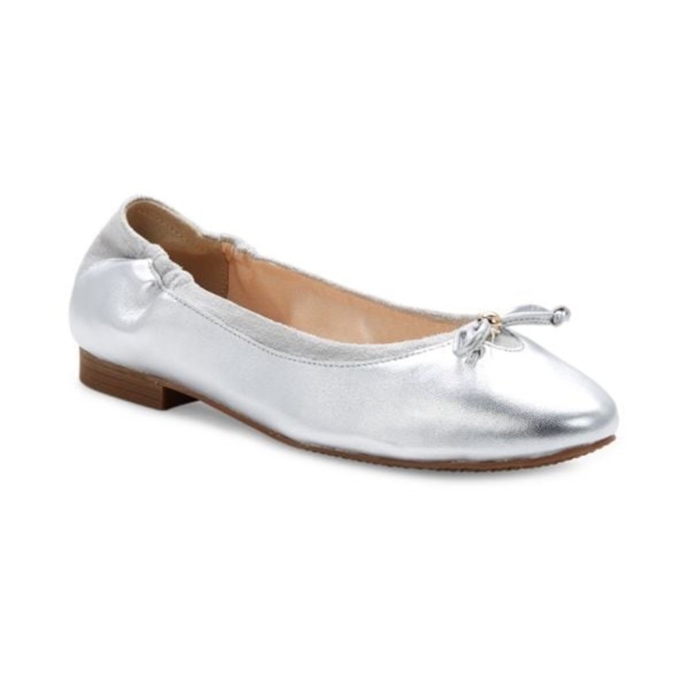 Cole haan- Keria leather ballet flat, size 7, silver color